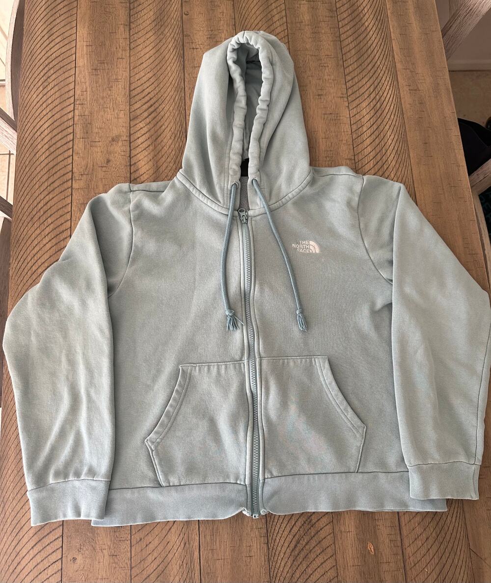 The North Face Women's Full Zip Hoodie Sweatshirt Sage Green Size Small